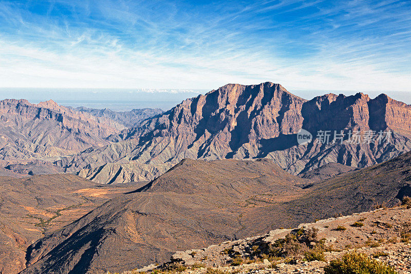 Al Hajar山脉的山峰